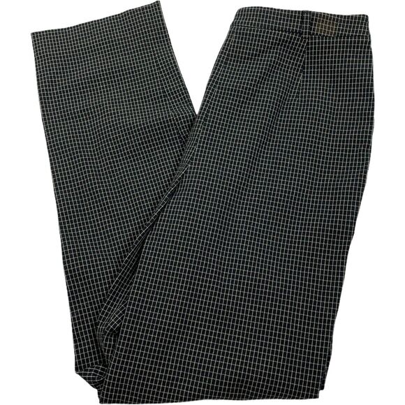 DONCASTER 8 Pants NWT Plaid HIGH Rise Black Beige 04pt27 Career $168 Business St - Picture 3 of 8